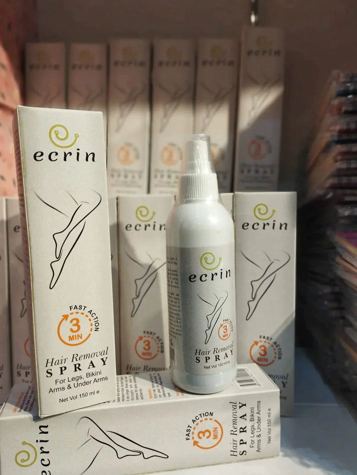 Ecrin Hair Removal Spray 150 ml bottle.